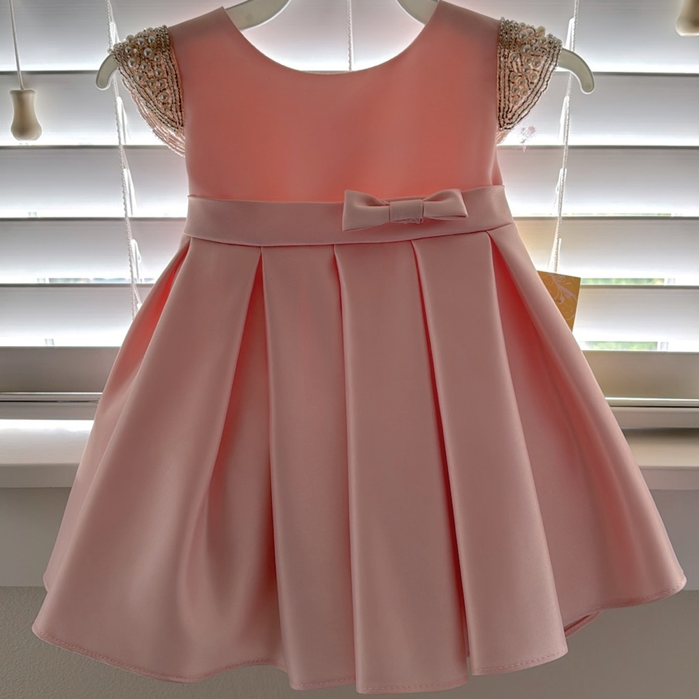 Petite Adele brand light pink dress nwt sz 6 mos